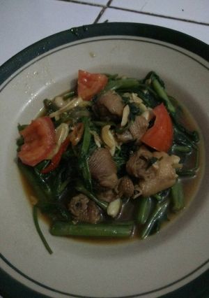 Foto resep Kangkung ayam tiram