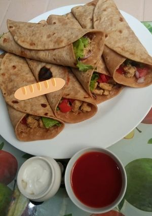 A picture of Chicken Wraps😍🐔.