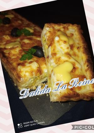 صورة لوصفة كيش بالدجاج