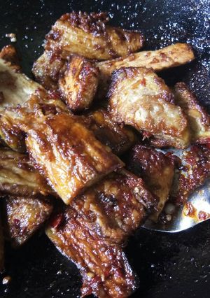 Foto resep Terong goreng bumbu balado