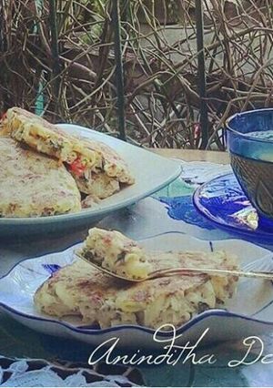 Foto resep Omelet makaroni