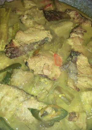 Foto resep Terong ikan asap #nosantan #kuahkuning