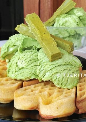 Foto resep Green Tea Ice Cream