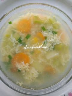 Foto resep Sup Asparagus jagung wortel