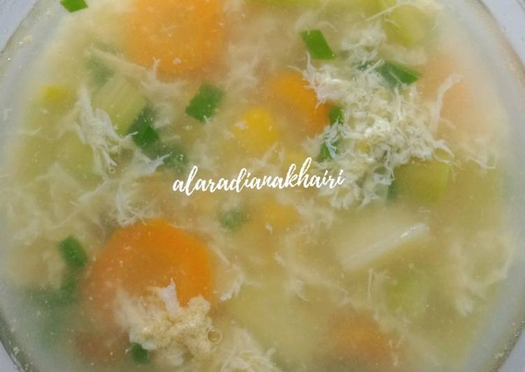Sup Asparagus jagung wortel