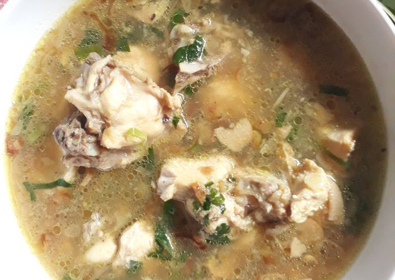 Sop Ayam ala Pak Min Klaten