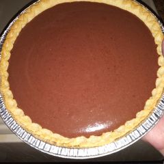 A picture of Quick 3 ingredient chocolate pie.
