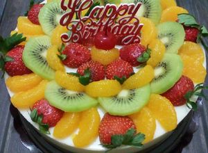 Foto resep 346.Puding Ultah (toping buah)