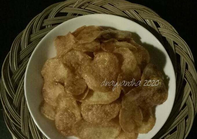 Resep Keripik Kentang Pedas Manis Oleh Dina Yuandha Cookpad