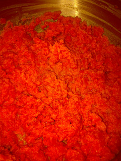 A picture of Mashed carrots.