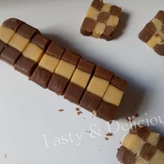 A picture of Checkerboard cookies.