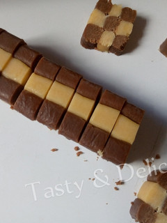 A picture of Checkerboard cookies.