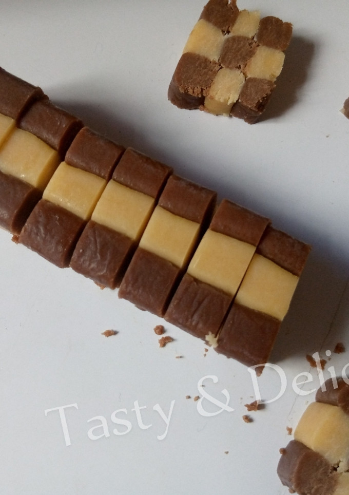 A picture of Checkerboard cookies.