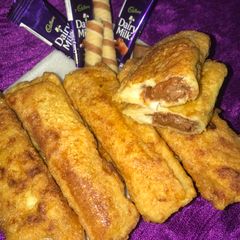 A picture of Choco loded bread.