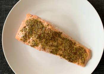 How to Cook Appetizing Baked Salmon with Dijon Mustard and Chives