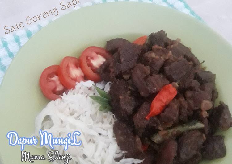 Sate Goreng Sapi simpel dan cepat