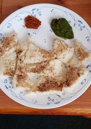 A picture of Khata dhokla.