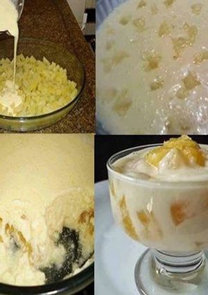 Una foto de Mousse de piña