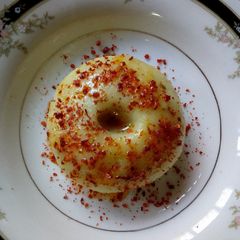 A picture of Khichi(riceflourUgali)#snackrecipecontest.