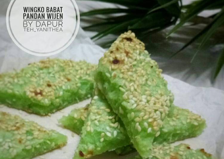 Wingko Babat Pandan Wijen