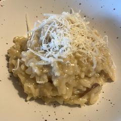 Creamy mushroom risotto A picture of Creamy mushroom risotto.