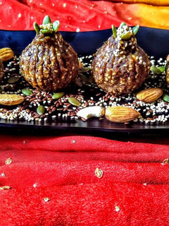 A picture of Dry fruits and seeds Modak.
