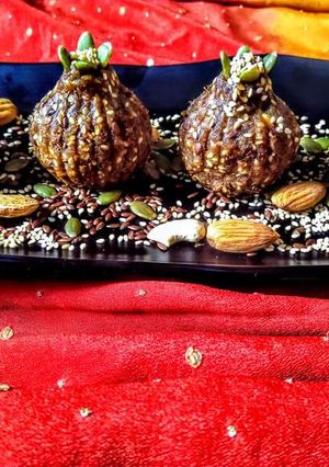 A picture of Dry fruits and seeds Modak.