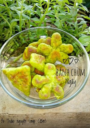 Hình của món Bánh chùm ngây áp chảo.