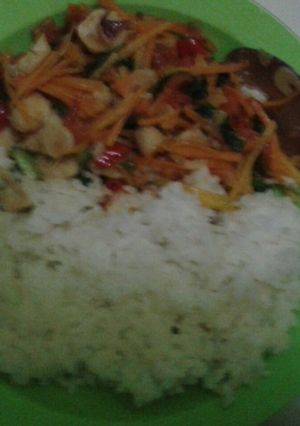 Foto resep Tumis wortel + otak otak