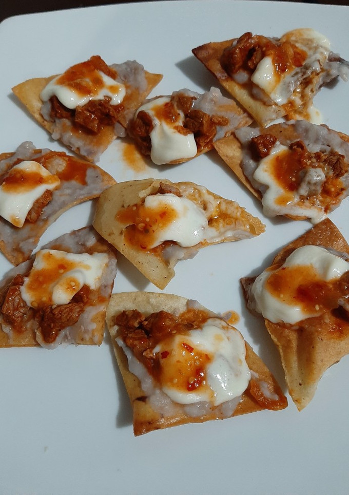 Una foto de Nachos con carne