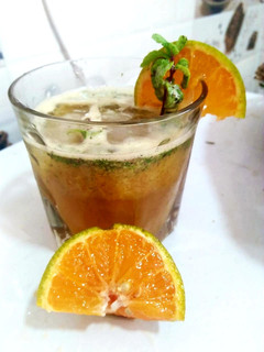 A picture of Orange mocktail.