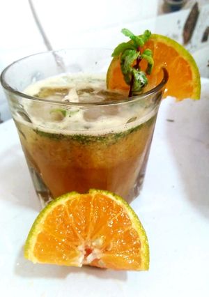 A picture of Orange mocktail.