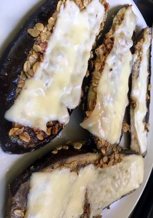 Una foto de Milanesa de berenjenas