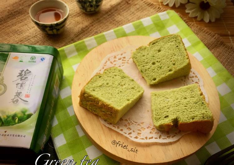 Bumbu Menyiapkan Green tea Chiffon, Enak