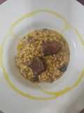 Risotto de entrecot de ternera