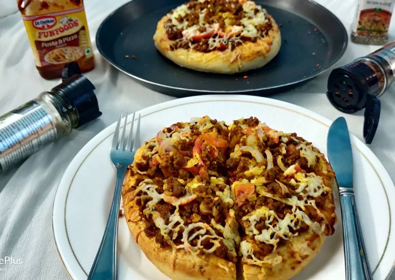 Mutton keema pizza 🍕