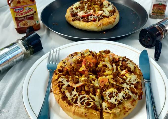 Mutton keema pizza 🍕