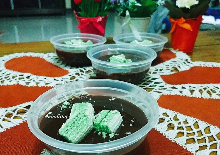 Puding silky choco orange