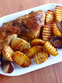 Tepsis csirkecomb recept fotója