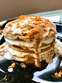 Una foto de 🥞 tortitas de zanahoria 🧡🥕