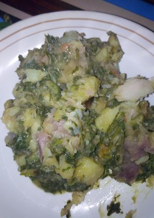 A picture of Green nduma.