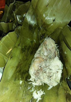 Foto resep Botok ayam kelapa