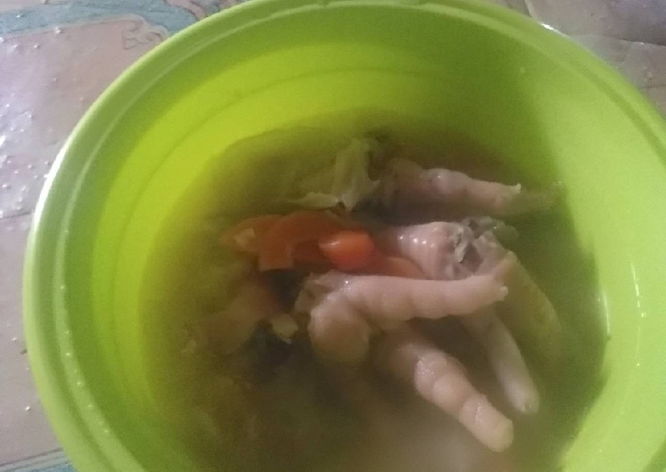 Sup ceker bumbu racik