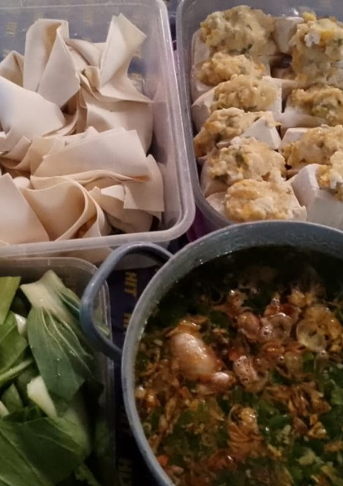 Foto resep Pangsit Kuah Tahu Ayam