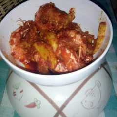 A picture of Sambalado udang watt.