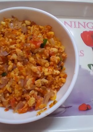 টমেটো দিয়ে ডিমের ঝুড়ি(Tomato die Dimer Jhuri Recipe in Bengali) রেসিপির প্রধান ছবি