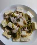 Thịt heo xào đậu hũ - cải chua