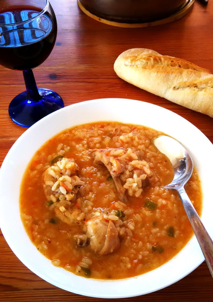 Una foto de Arroz caldoso con conejo