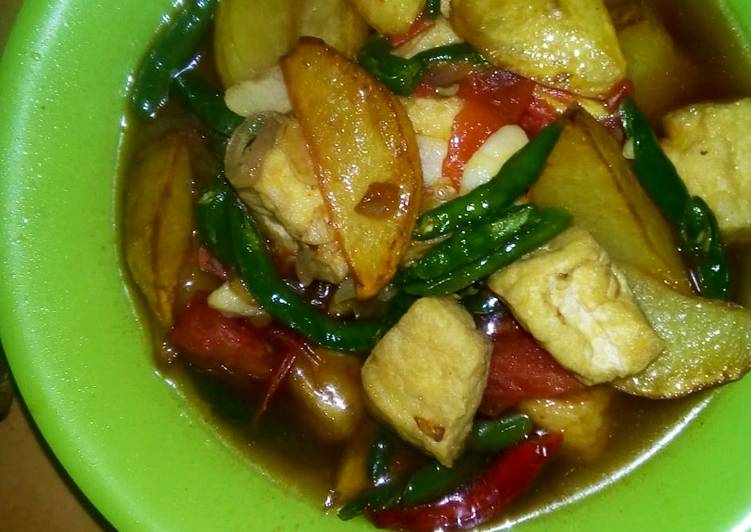 Tumis Kentang + Tahu Endeuus