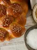 Challah, pan trenzado de Israel